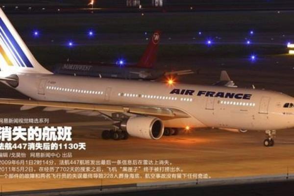 09年法航447空难原因:副驾驶不断拉杆导致飞机失速坠毁