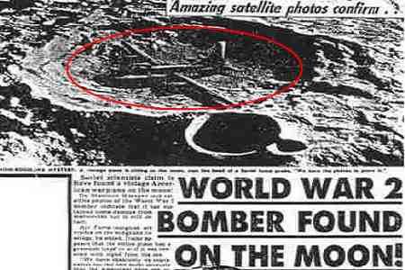 月球上发现二战飞机 疑似是魔鬼三角失踪的飞机