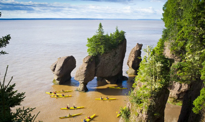 百年涌潮：加拿大新斯科舍省最著名的自然景观之一