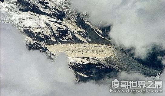 在西藏雪山高空拍到西藏龙照片，真龙出没疑似冰川