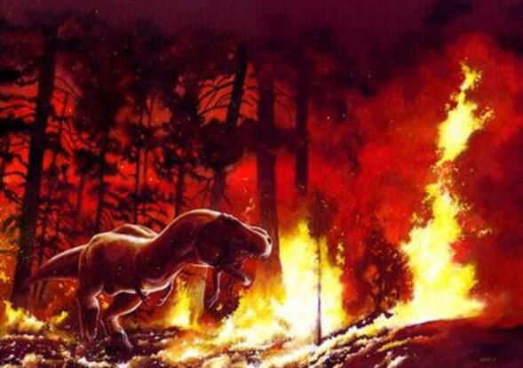 恐龙是怎么灭绝的，陨石撞击地球前的巨大火山造成的