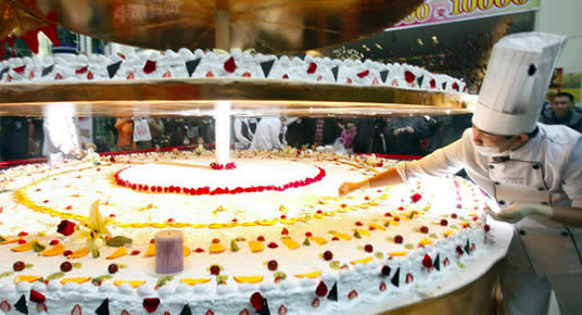 世界上最高的蛋糕，重量按吨计算的大蛋糕（你见过吗）