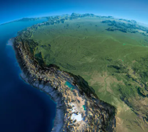 世界上最大的平原，位于南美洲北部（横跨四国）