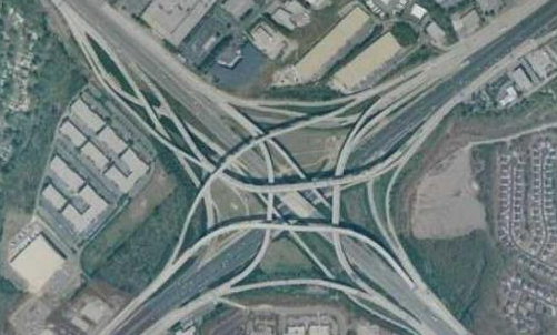 世界上最复杂立交桥在哪里，复杂程度远超重庆立交桥
