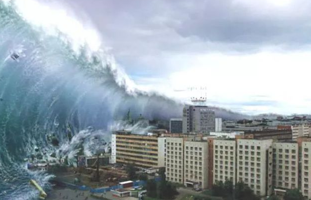 世界最高的地震海浪 高度85米(威力特别大)