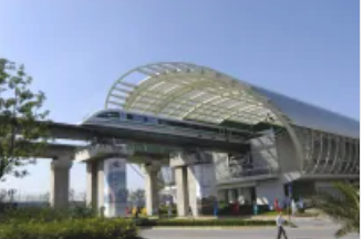 世界上最快的火车，通往上海浦东机场（中国速度）