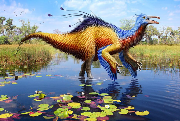 世界上最大的似鸟恐龙，拥有着重达9.3吨的超重体型