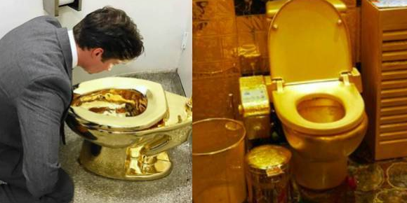 世界上最贵的马桶，由黄金制作而成售价高达128万美元
