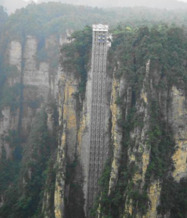 世界上最危险的电梯，悬崖之上（中国制造）