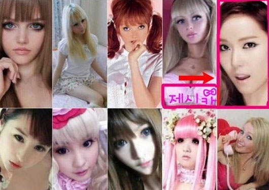 世界最有名的10个娃娃女 少女时代成员Jessica也上榜