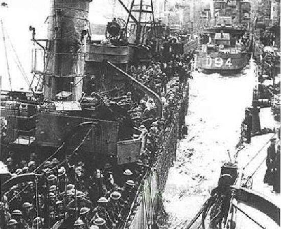 英法联军敦刻尔克大撤退，30万大军成功逃离纳粹德国虎口