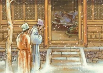 程门立雪的主人公是谁，游酢杨时站在大雪中等待老师