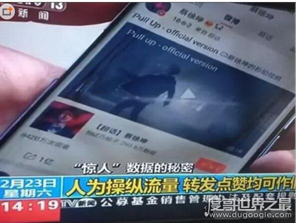 蔡徐坤遭央视曝光微博数据造假，2千万粉丝上亿转发引质疑