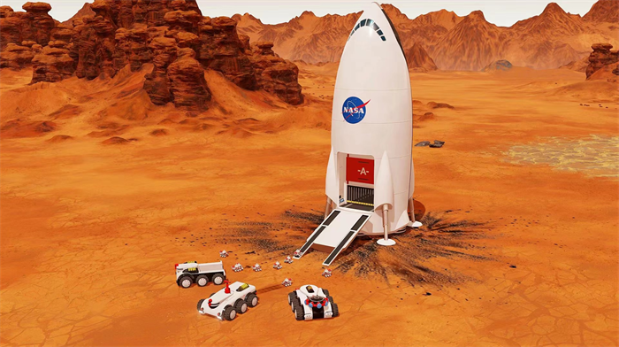 如何登陆火星 看完整个过程 惊叹科技的神奇（火星基地）