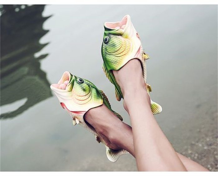 世界上最奇葩另类的鞋子 咸鱼造型鞋子(没人敢穿)