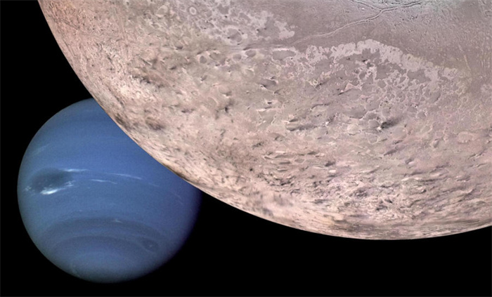 海王星的诡异卫星  外表看起来像哈密瓜  形成的原因至今成谜