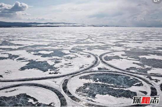 科学揭秘全球罕见冰圈之谜，冰圈形成条件(冰块断裂形成)