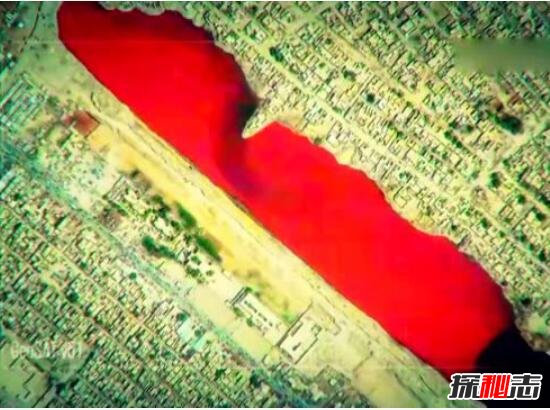 谷歌地图伊拉克血湖之谜，湖水被鲜血染红(化学污染/视频)