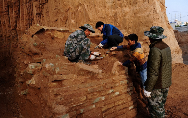 火烧痕迹引出重大考古发现 发现万年前的人类遗址（万年遗址）