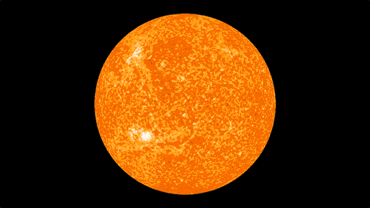 太阳自转一圈多少时间，25.05天（赤道处自转最快）