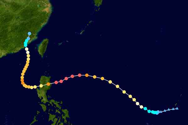 世界台风最大排名:海燕第一，6344人死亡(损失44亿刀)