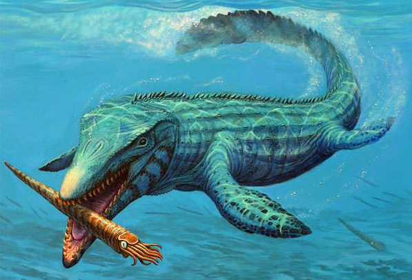 地球远古生物战斗力排名:剑齿虎第一，巨兽沧龙(长17米)