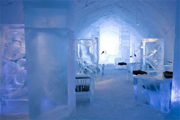 世界上最大的冰建筑物 瑞典冰旅馆（相当壮观的建筑）