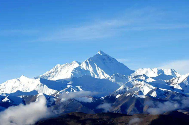 世界上最高的山:珠穆朗玛峰，高8844.43米(大地之母)