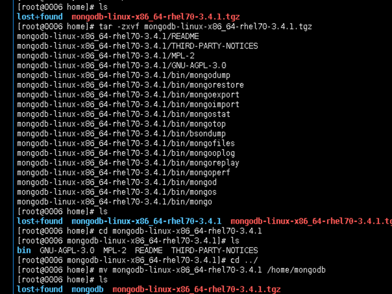 在linux系统下搭建mongodb分片集群