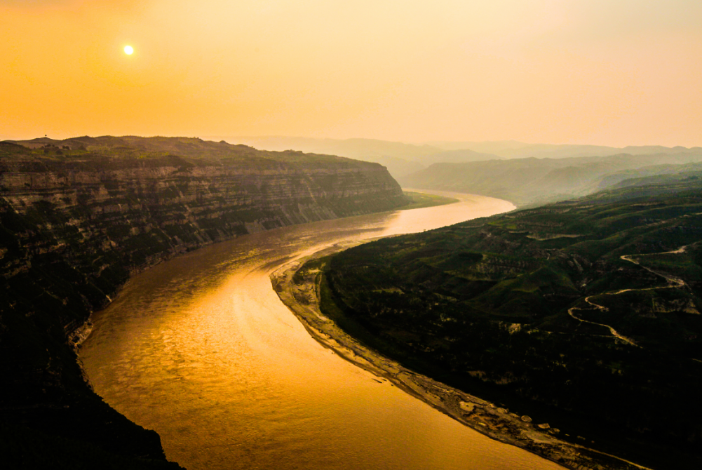 世界含沙量最大的河流 起源于青藏高原 （黄河）