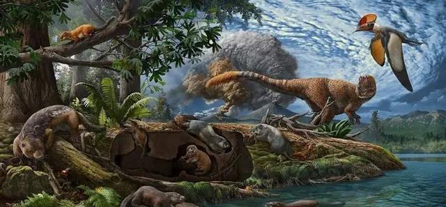 假如破坏恐龙的陨石撞击太平洋中央恐龙会不会绝种（自然选择）