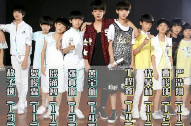 时代峰峻旗下艺人名单所有成员：有TFboys组合(人数众多)