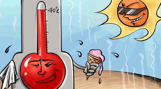 美国50°科威特72°破纪录高温，汽车也熔化，高温会不会