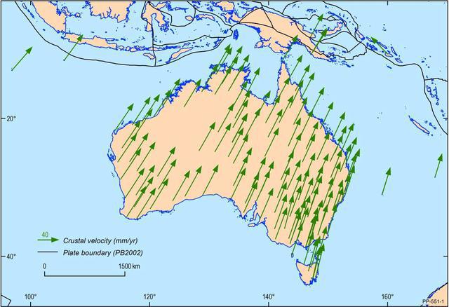 澳大利亚每年移动6.9厘米，而且顺时针旋转，撞向亚欧大陆