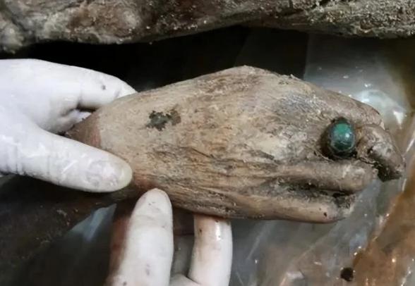 泰州发现一个明代古墓，女子尸身不腐手戴绿宝石