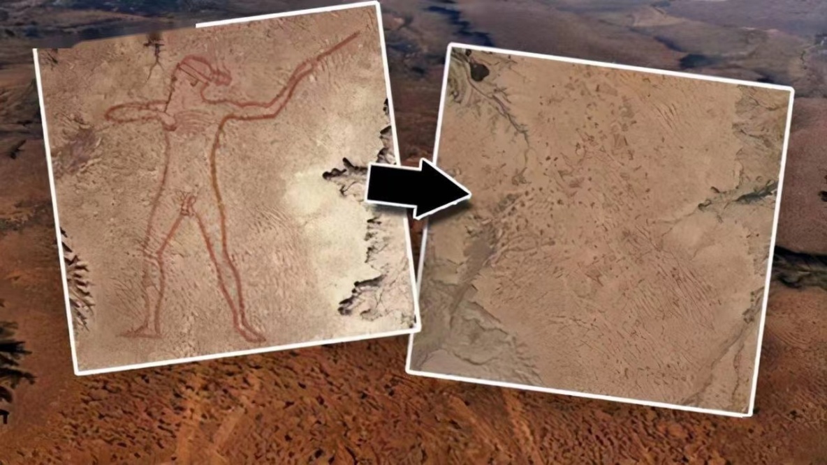澳洲数千米的巨型人像，它的创造者始终是一个迷（神秘巨人像）