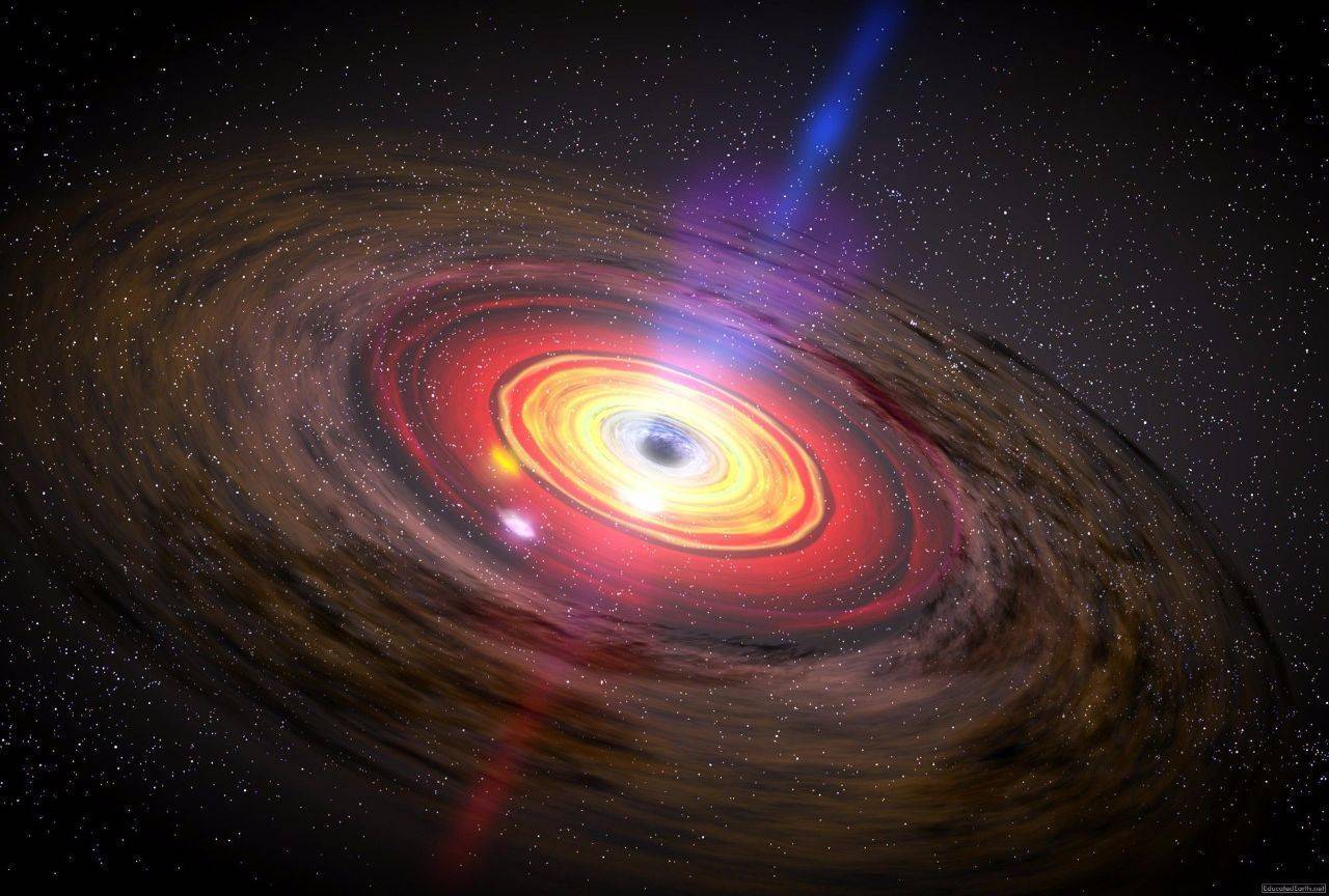 首张黑洞照片黑洞疯狂喷射物质，延伸5000光年（黑洞引力）