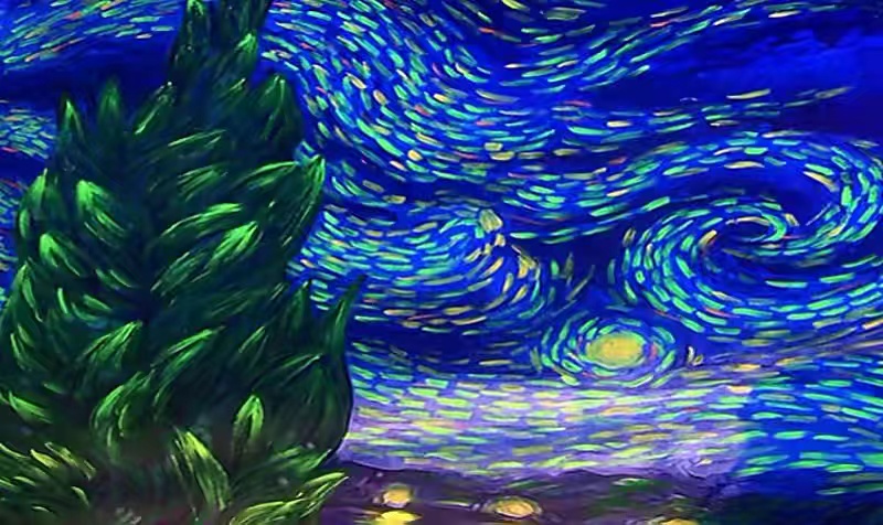 梵高的星空被科学家用新技术重画出来，艺术的发展有更多可能性