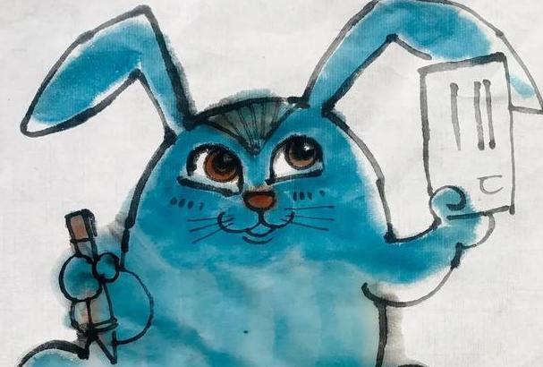最丑的邮票蓝兔子，不该以丑为美(邪气十足)