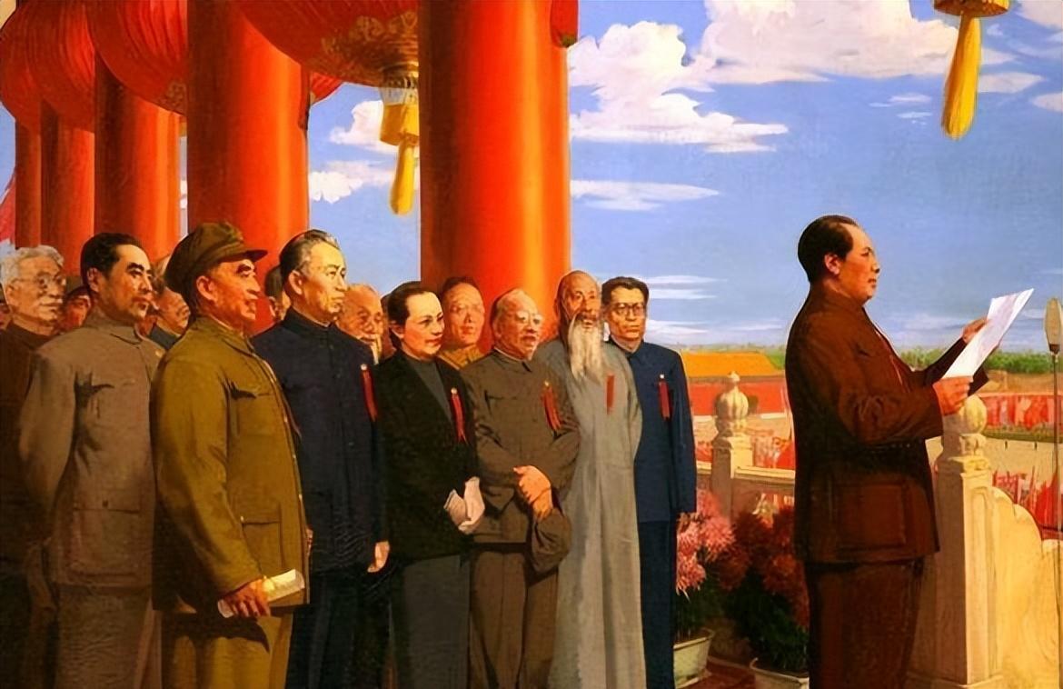 49年新中国成立，开国大典上贺龙与周总理打哑谜：还记得那首诗吗