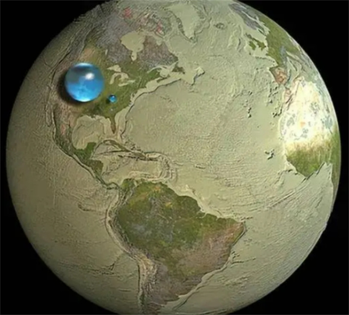 地球上的水一共有多少？看完这个对比，才知道水资源真的少的可怜
