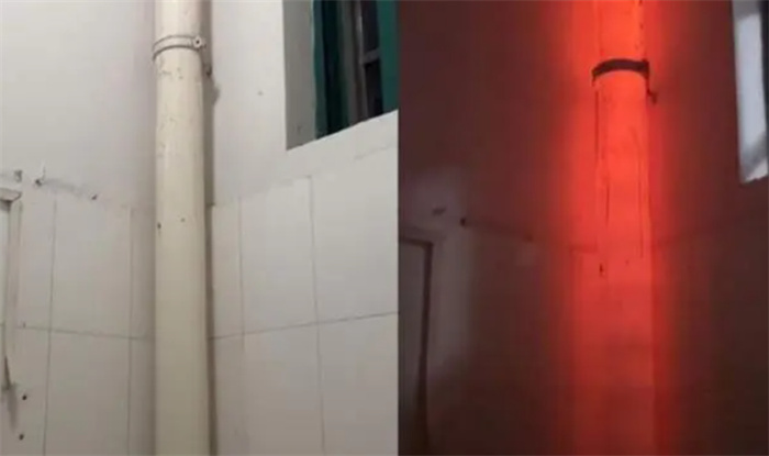 浙江一学校女生宿舍的厕所自带“粪围灯” 关灯水管变红