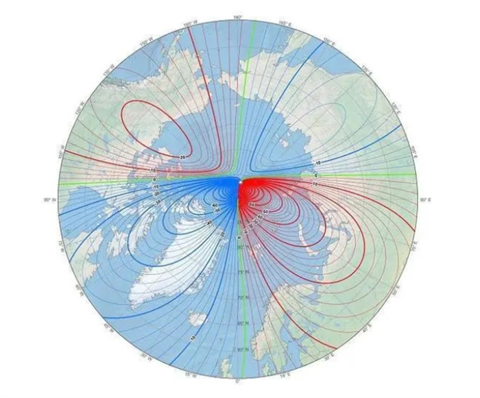地球北磁极正快速移动，90年跑了两千多公里，而且磁极有反转可能