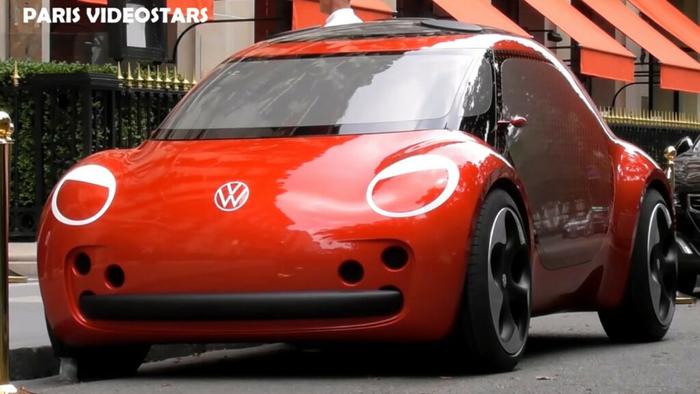 大众经典车型甲壳虫“复活”，以电动概念车形式亮相巴黎街头