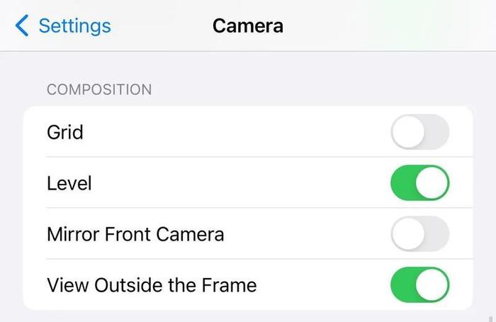 苹果 iOS 17 相机引入“水平”辅助线，帮用户调正角度拍摄