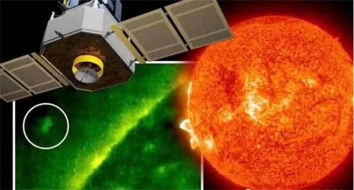 在太阳附近  探测器多次拍到不明飞行物  难道太阳是“加油站”