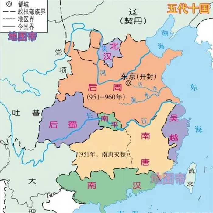 哪些朝代的都城在长江以北，哪些朝代的都城在长江以南？