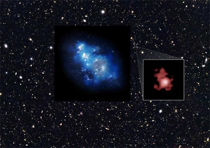 质量只有银河系的几十分之一 韦伯发现的原始星系 颠覆以往认知