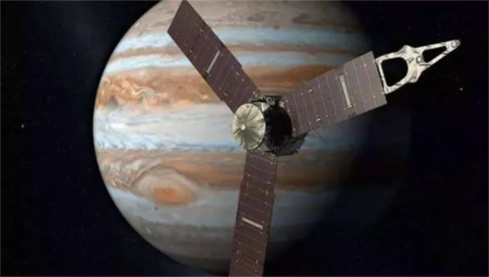 朱诺号木星探测器  拍到木星云层暗影  是木卫三的影子