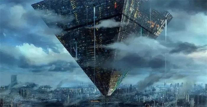 上海上空区域出现巨型UFO航母